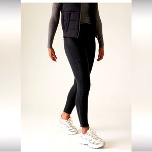 NWOT Athleta Delancey Moto Tight size small tall black